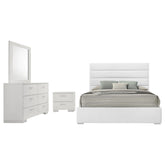 Felicity 4-piece Queen Bedroom Set White High Gloss